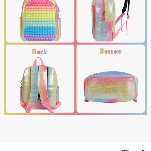 Book bag Pop it Flouresent colors - Picture 7 of 9